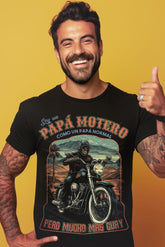Camiseta papá motero